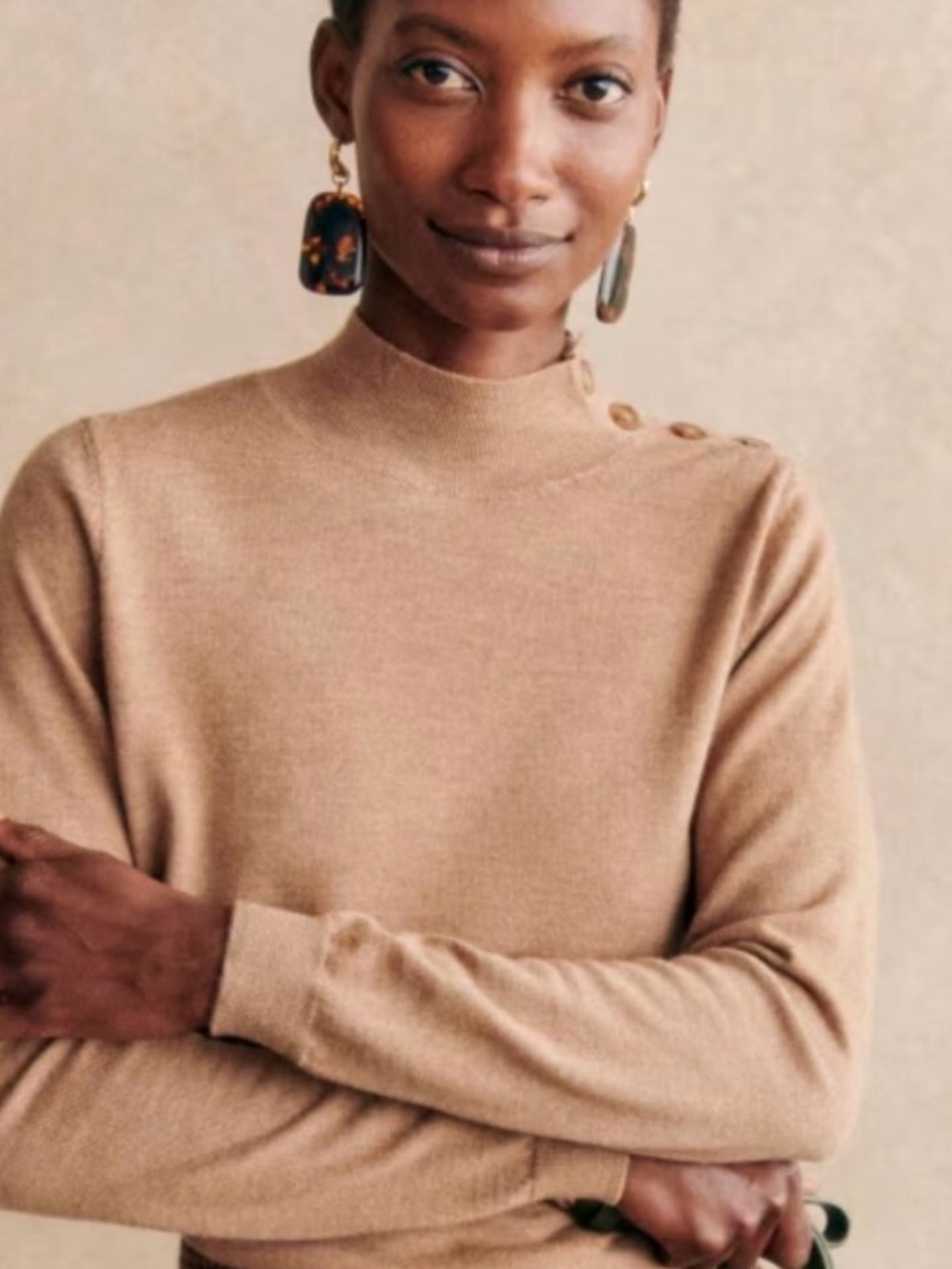 Sezane Jacob Sweater Camel M